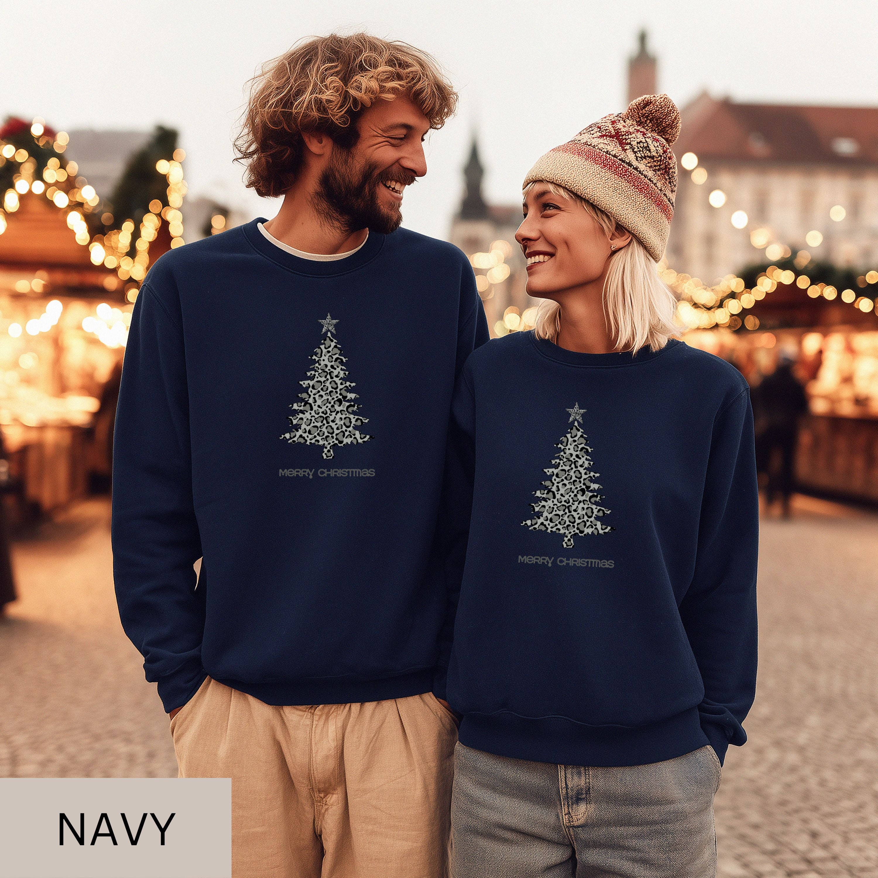 Unisex Sweatshirt, christmas sweater, holiday sweatshirt, cozy crewneck, christmas gift idea, winter sweater, unisex christmas top, festive sweatshirt, xmas jumper, holiday outfit, leopard xmas tree, merry xmas shirt, leopard print