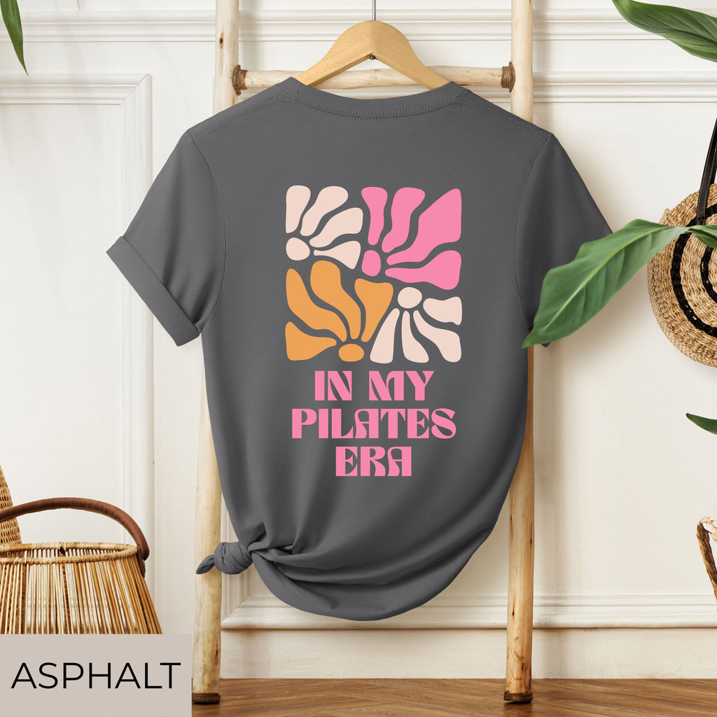 unisex tee, Pilates shirt, Fitness tee, yoga t shirt, Retro floral, women workout, Workout tee, pilates gift, exercise shirt, gym shirt, womens graphic tee, floral print tee, in my pilates era