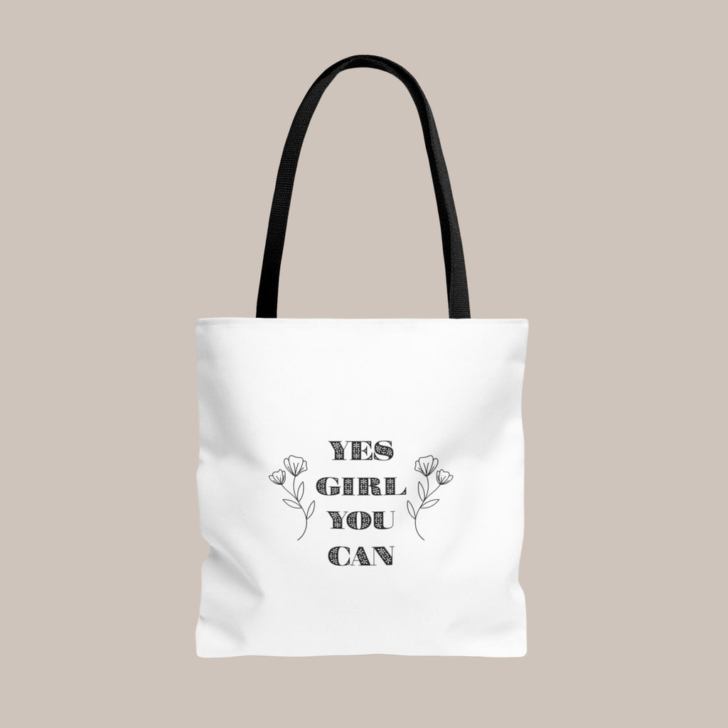 Yes Girl You Can Tote Bag – Motivational Shopper Bag - WEISS