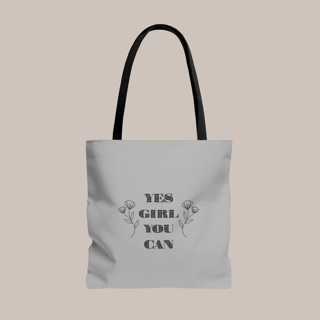Yes Girl You Can Tote Bag – Motivational Shopper Bag - HELLGRAU