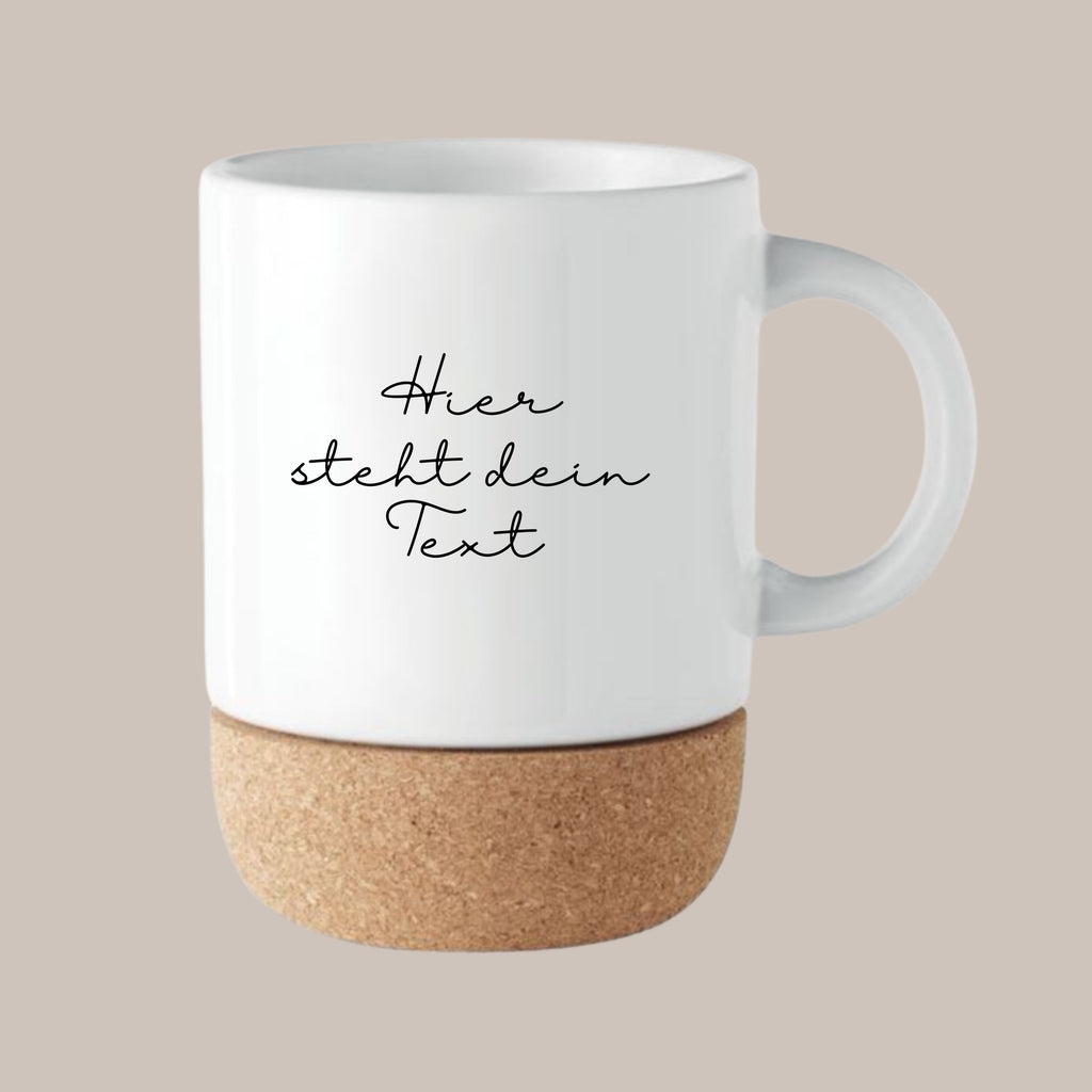 mug with quote, cork mug boho, mug gift for women, mindfulness mug, coffee mug design, personalized mug, illustration mug, handmade mug, boho gift idea, ceramic cork mug, gift for friend, self care mug, ceramic mug