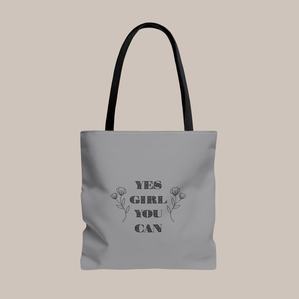 Yes Girl You Can Tote Bag – Motivational Shopper Bag - GRAU