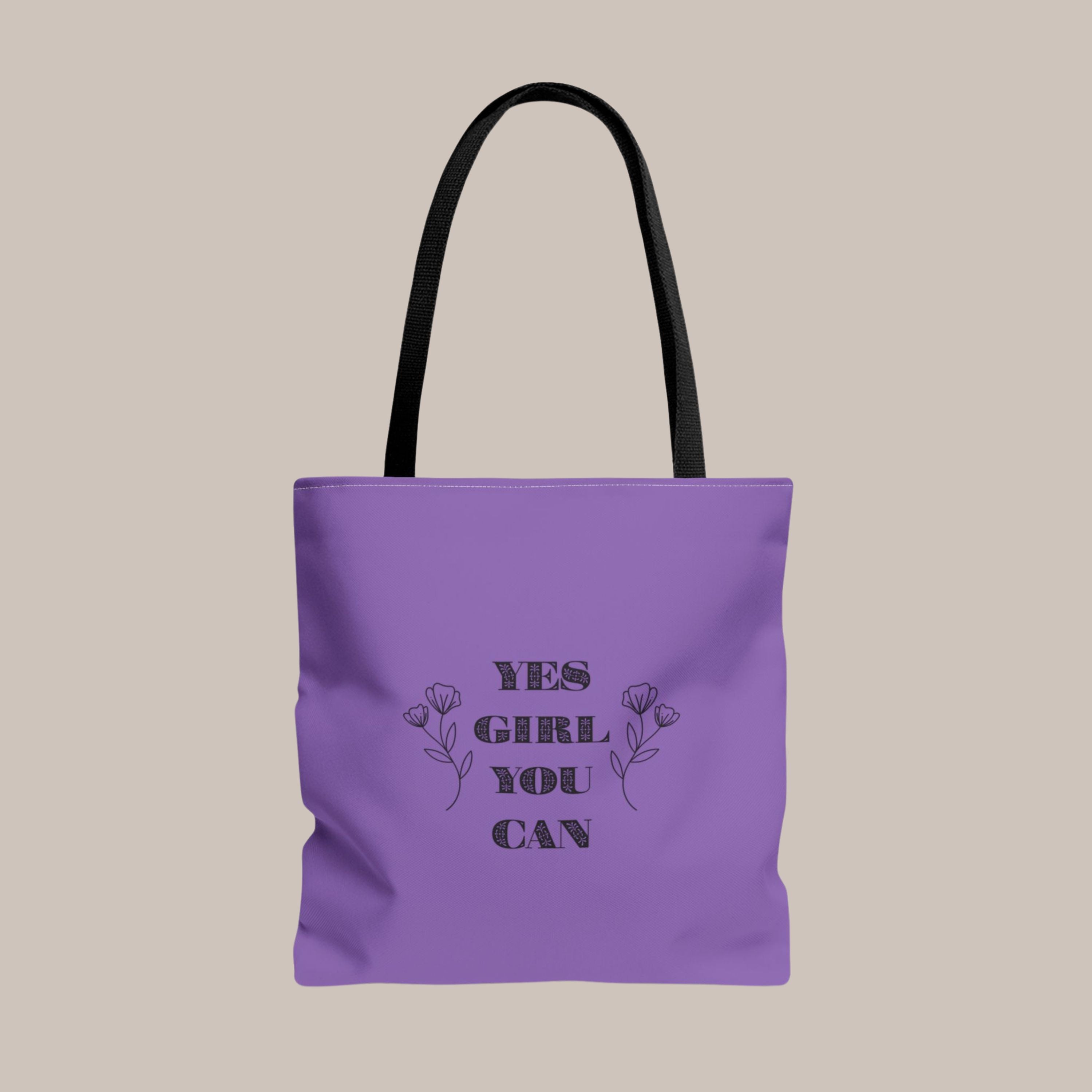 Yes Girl You Can Tote Bag – Motivational Shopper Bag - LILA