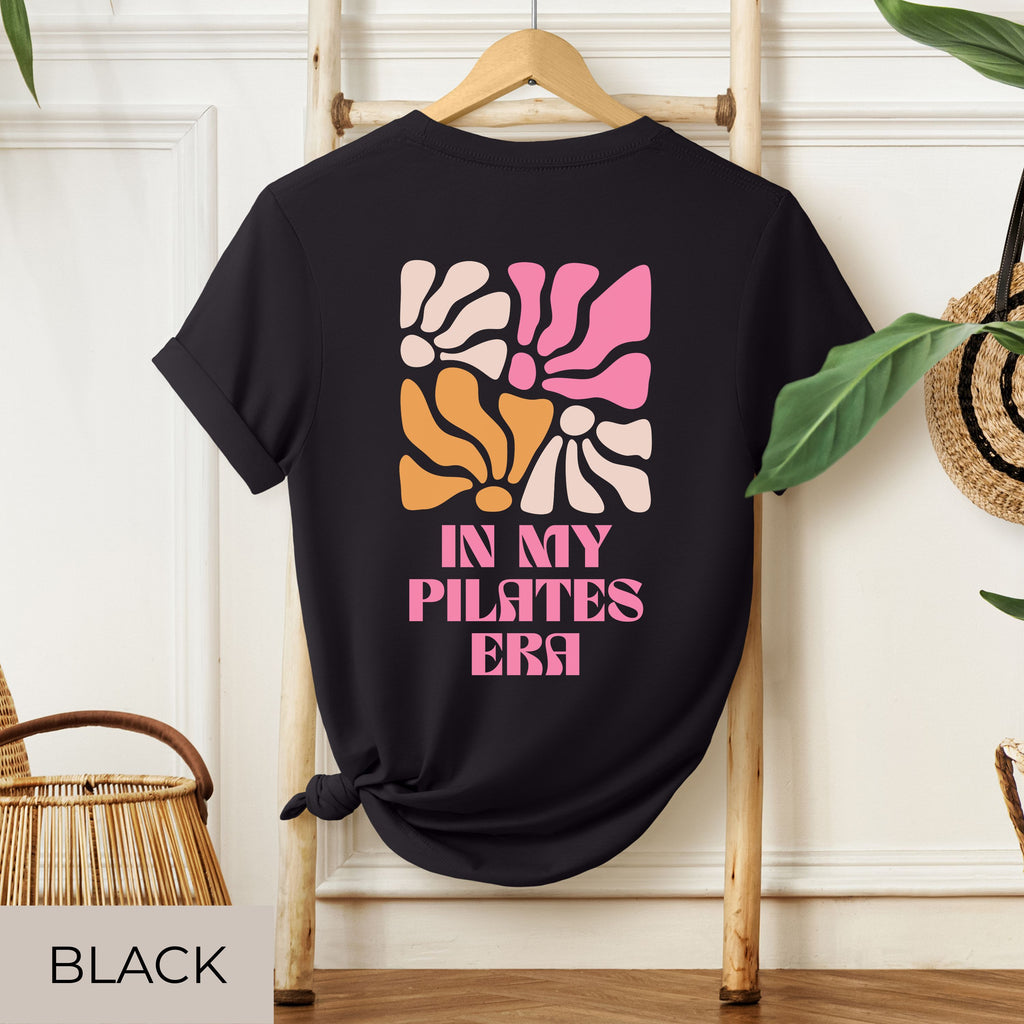 unisex tee, Pilates shirt, Fitness tee, yoga t shirt, Retro floral, women workout, Workout tee, pilates gift, exercise shirt, gym shirt, womens graphic tee, floral print tee, in my pilates era