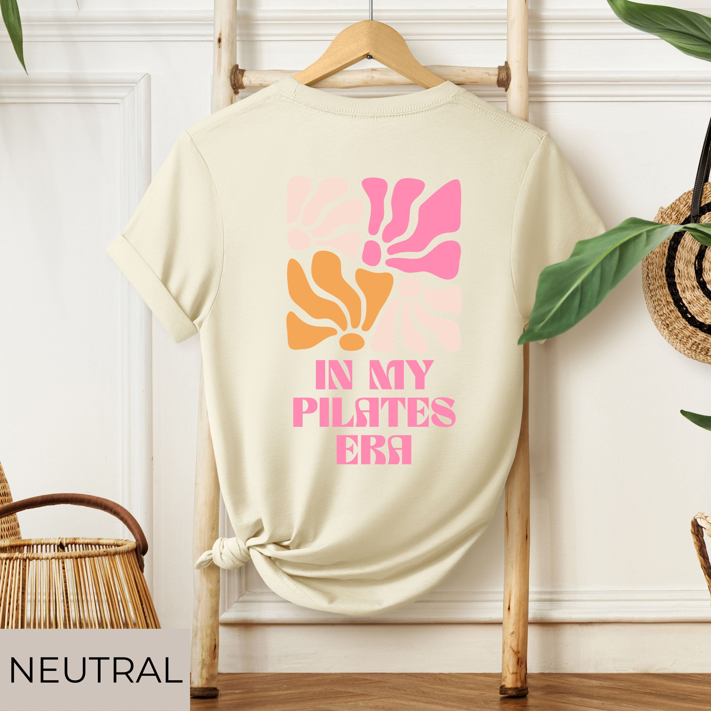 unisex tee, Pilates shirt, Fitness tee, yoga t shirt, Retro floral, women workout, Workout tee, pilates gift, exercise shirt, gym shirt, womens graphic tee, floral print tee, in my pilates era