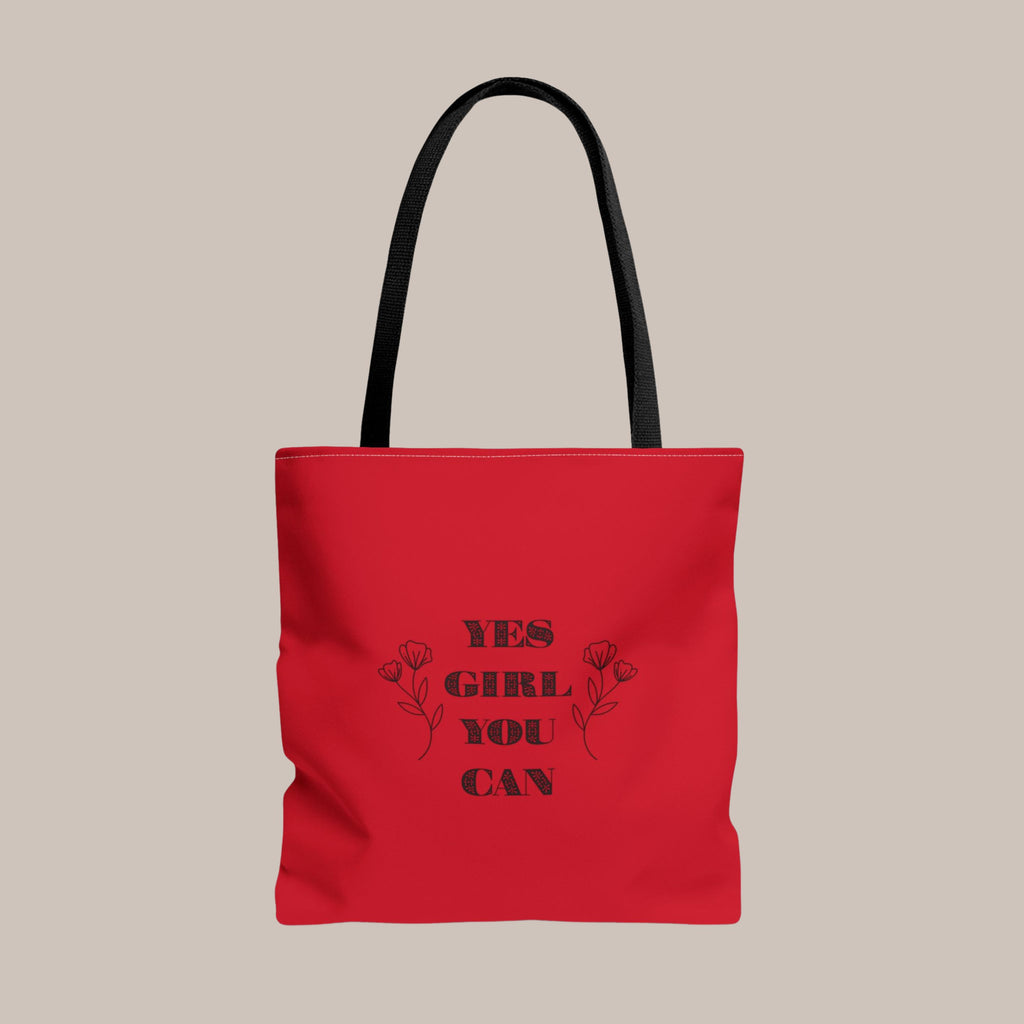 Yes Girl You Can Tote Bag – Motivational Shopper Bag - ROT