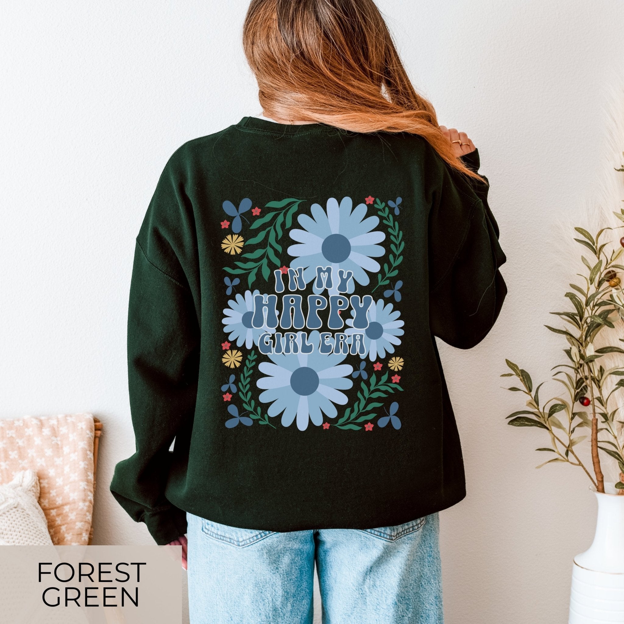 Happy Girl Era Sweater – Floral Pullover mit Retro Blumen - SoulDesignsAnnabel