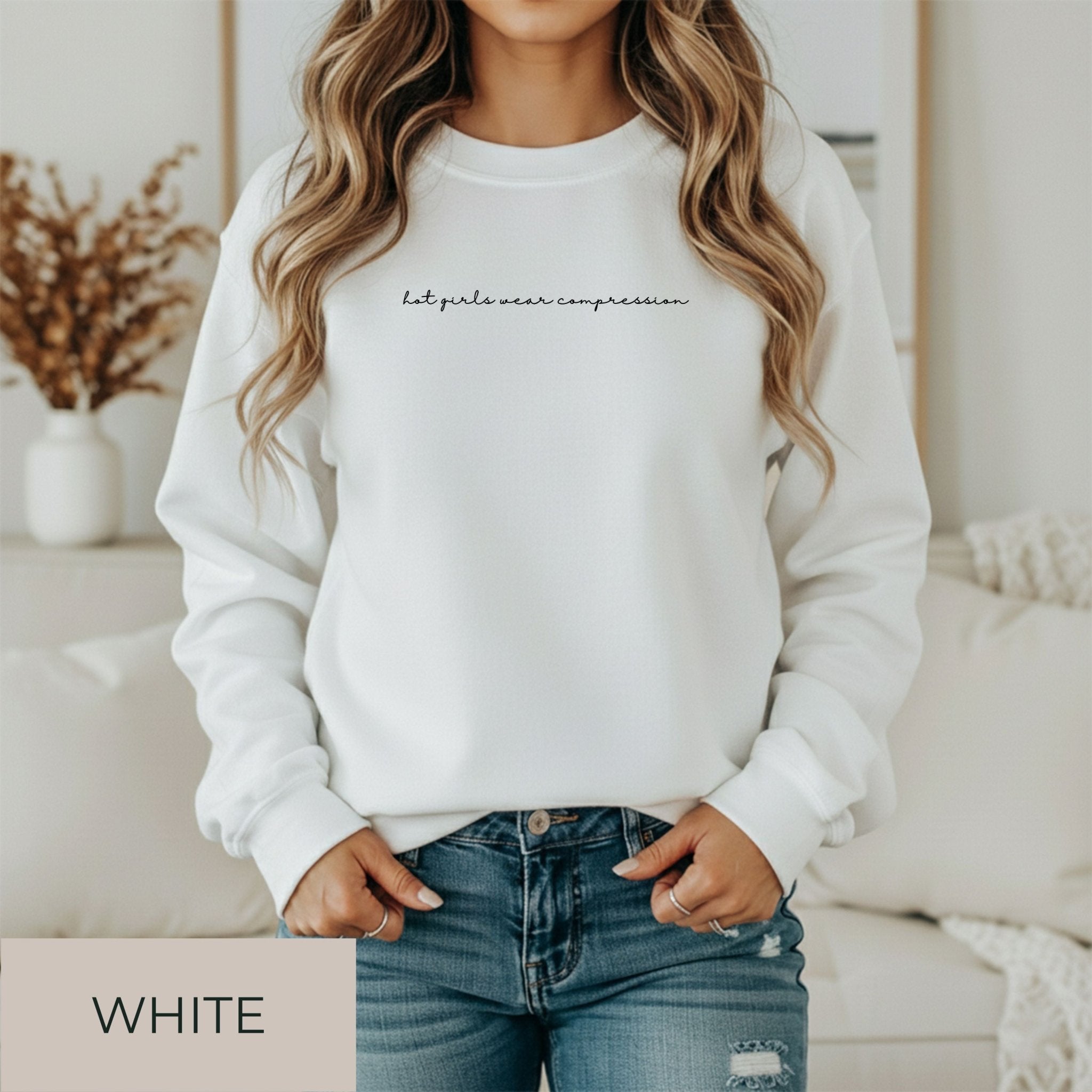 Hot Girls Wear Compression Sweatshirt | Lipödem Awareness Pullover | USA - SoulDesignsAnnabel