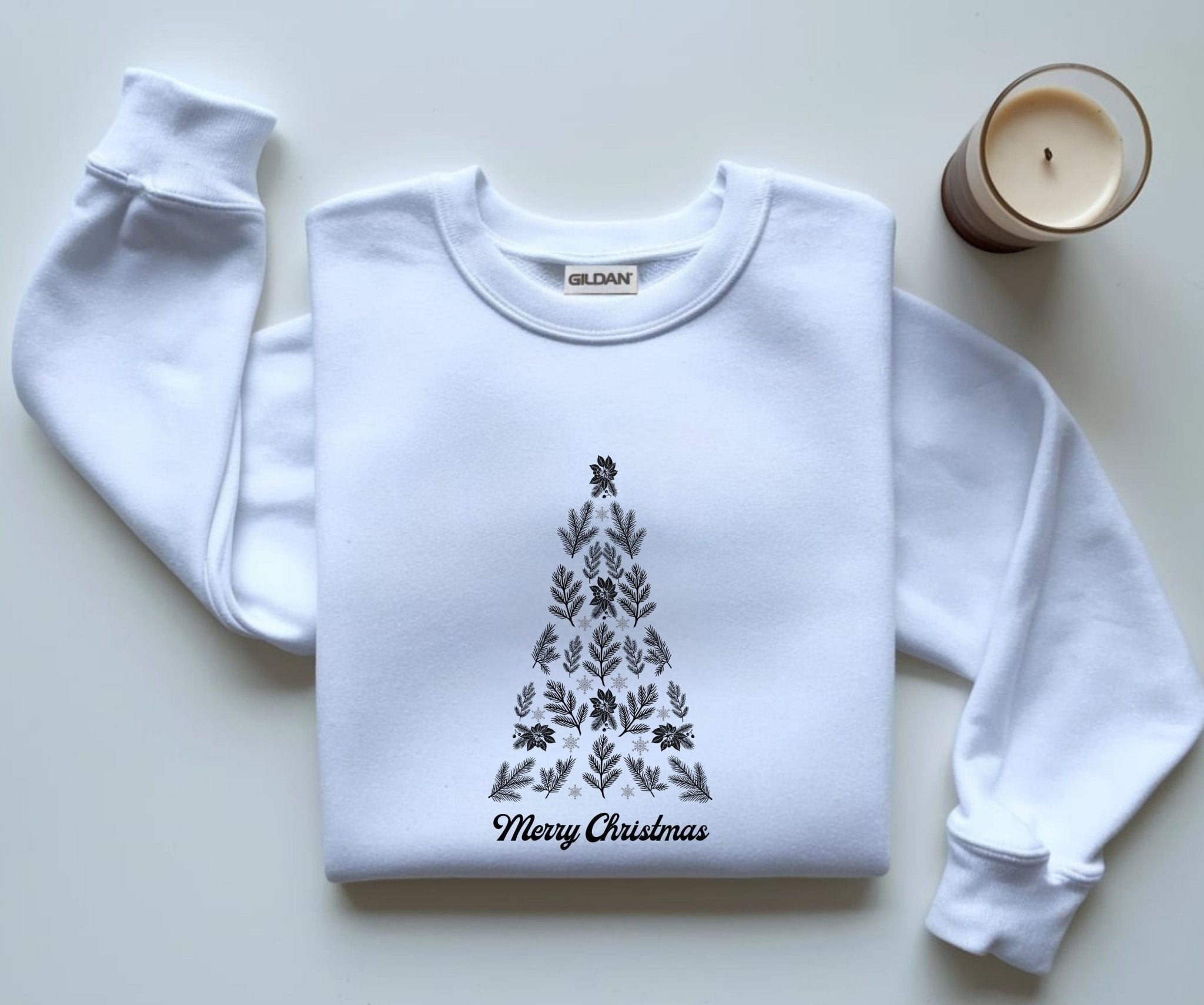 Pine Tree Sweatshirt | Botanischer Weihnachts - Sweater | USA - SoulDesignsAnnabel